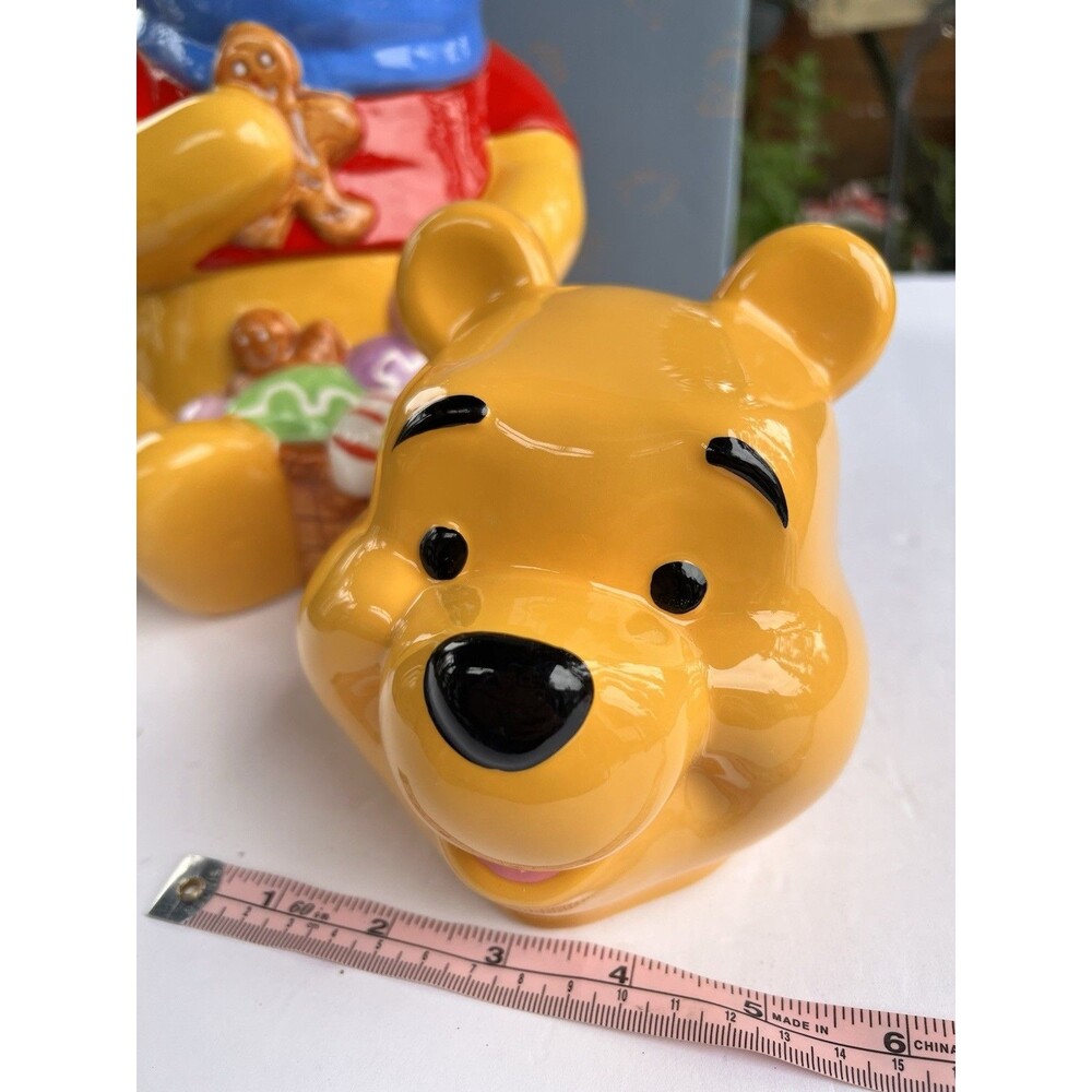 Disney Winnie The Pooh Candyland Christmas Cookie Jar Original Box 12” 1997 - Picture 10 of 13